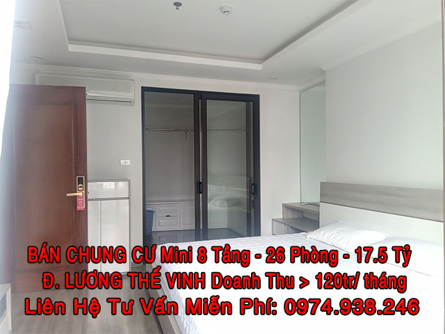 Bán Tòa Chung Cư Mini mới Lương Thế Vinh 8T - 26P Doanh Thu hơn 120tr/ tháng
 11039193