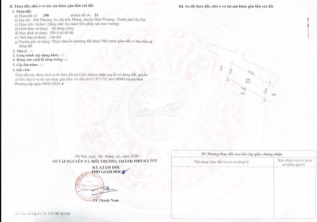 Cần bán đất đối diện số nhà 21 ngõ 96 phố Phượng Trì, Thị trấn Phùng, Huyện Đan Phượng, Hà Nội 11070061