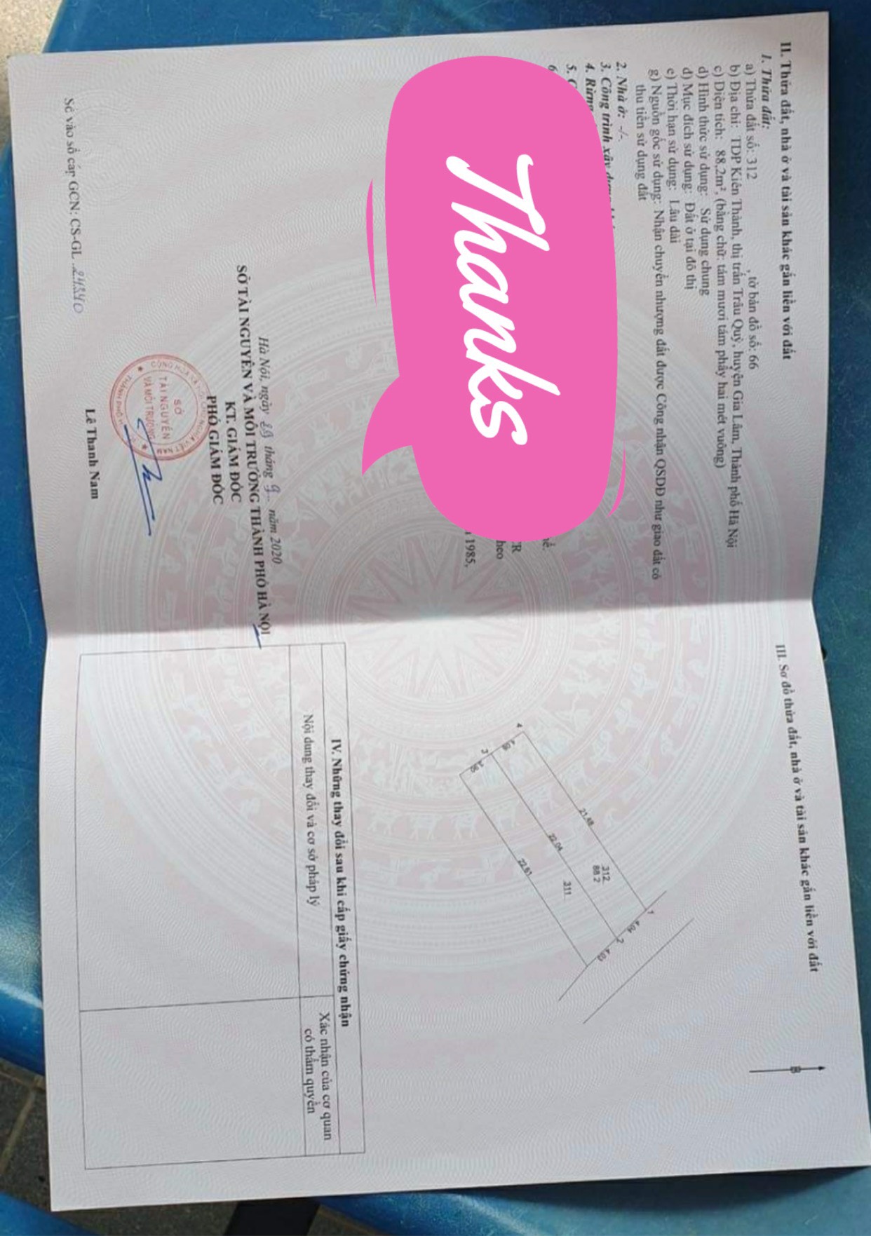 CHÍNH CHỦ BÁN ĐẤT THỔ CƯ TẠI KIÊN THÀNH, GIA LÂM, HÀ NỘI 11087667