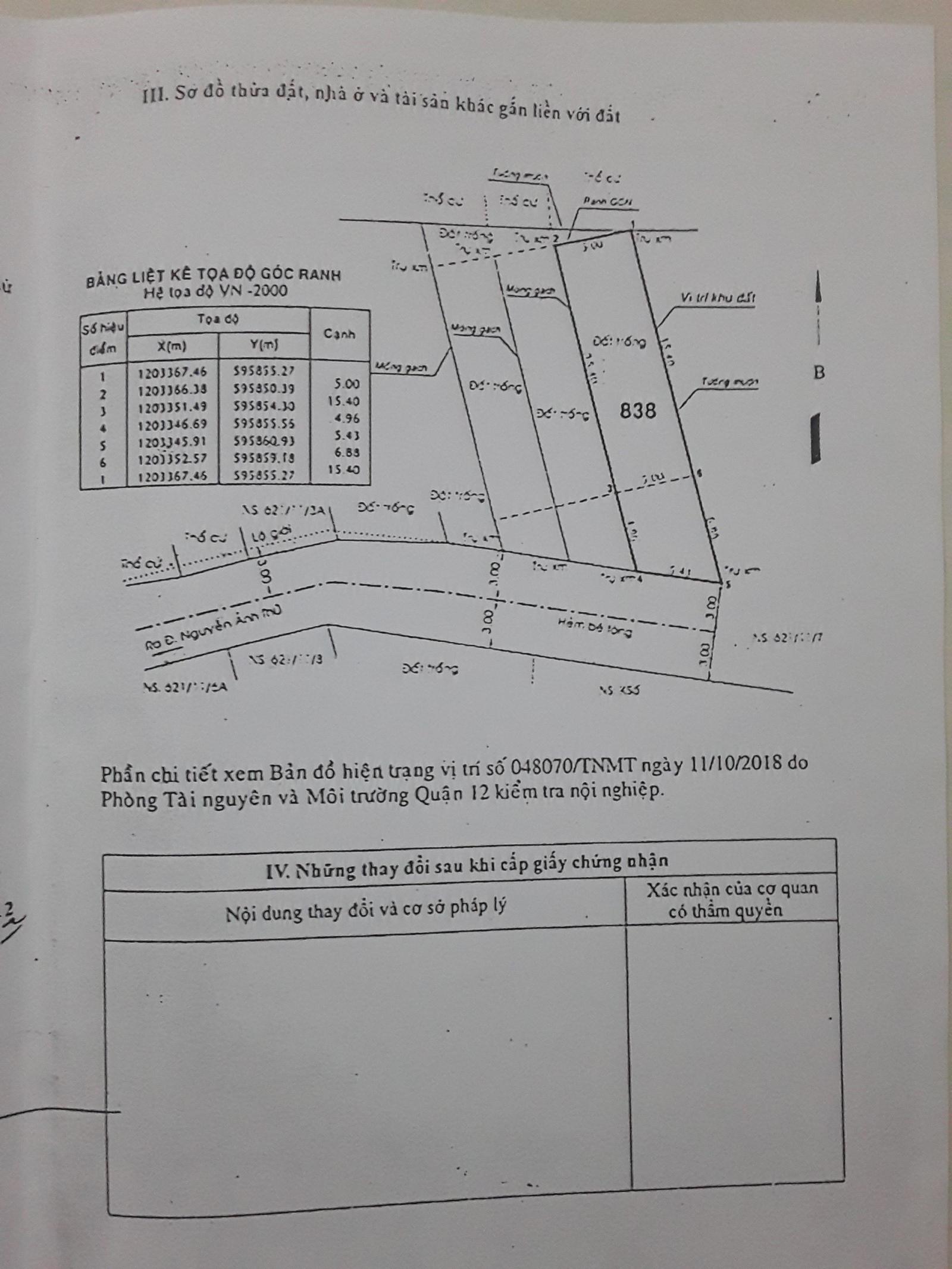 CHÍNH CHỦ CẦN BÁN ĐẤT TRẦN THỊ HÈ - P. HIỆP THÀNH - Q. 12 - TP HỒ CHÍ MINH . 11097836