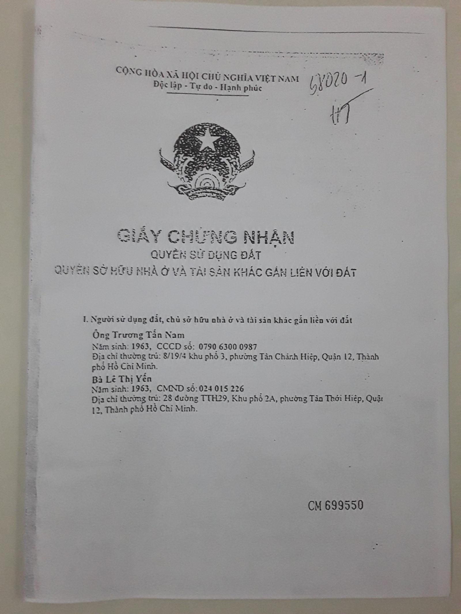 CHÍNH CHỦ CẦN BÁN ĐẤT TRẦN THỊ HÈ - P. HIỆP THÀNH - Q. 12 - TP HỒ CHÍ MINH . 11097836