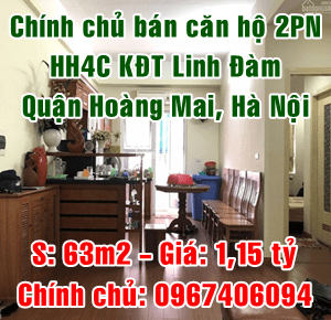 Chính chủ bán căn hộ HH4C khu đô thị Linh Đàm, quận Hoàng Mai 11158075