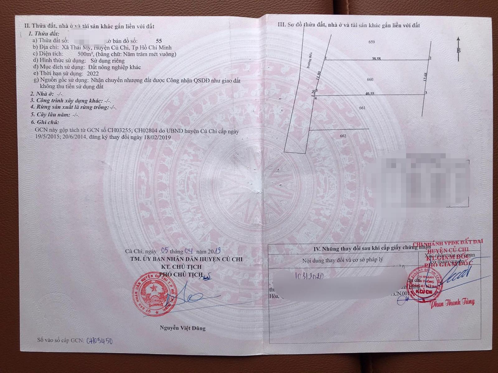 BÁN NHANH LÔ ĐẤT DT 500M2 - HẺM ĐƯỜNG 693 XÃ THÁI MỸ - CỦ CHI - TP.HCM. LH: A SƠN - 0972119887 11165729