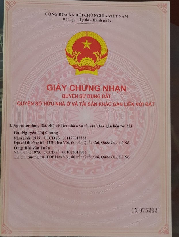 Chính chủ cần bán đất trung tâm thị trần Quốc Oai - Hà Nội 11171371