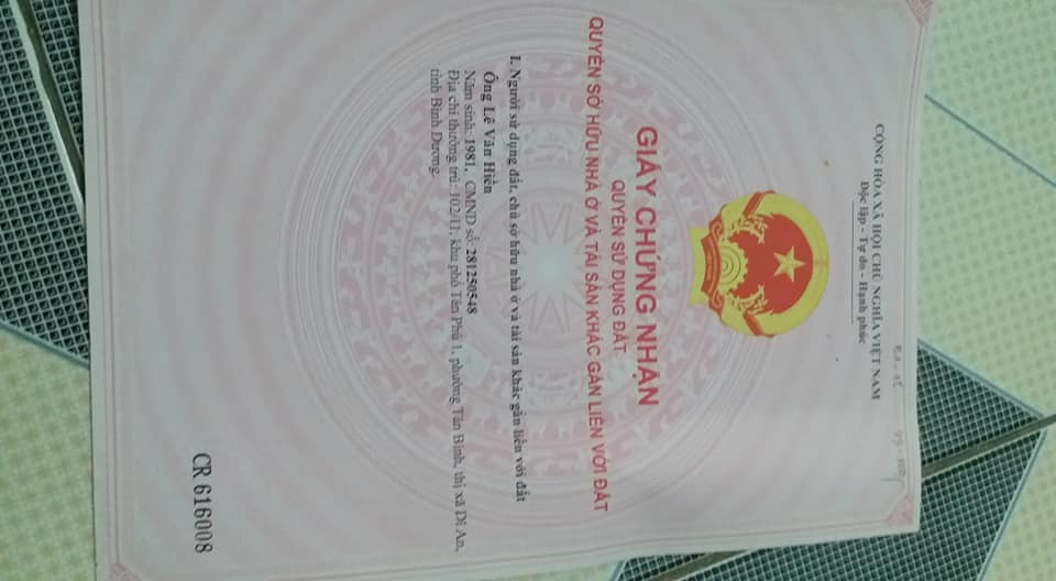 CHÍNH CHỦ VÌ THIÊN TAI LŨ LỤT CẦN TIỀN SỬA NHÀ NÊN TÔI CẦN BÁN LÔ ĐẤT TẠI KHU DÂN CƯ HỘI NGHĨA, TÂN 11195275