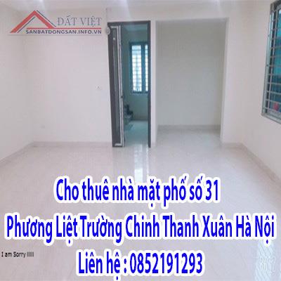 Cho thuê nhà mặt phố số 31 Phương Liệt, Trường Chinh, Thanh Xuân, Hà Nội. 11251432