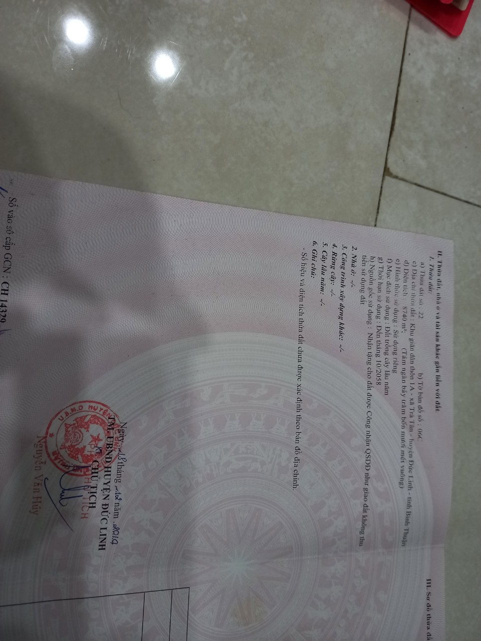 CHÍNH CHỦ CẦN BÁN LÔ ĐẤT THÔN 1A, XÃ TRÀ TÂN. HUYỆN ĐỨC LINH, BÌNH THUẬN 11257679