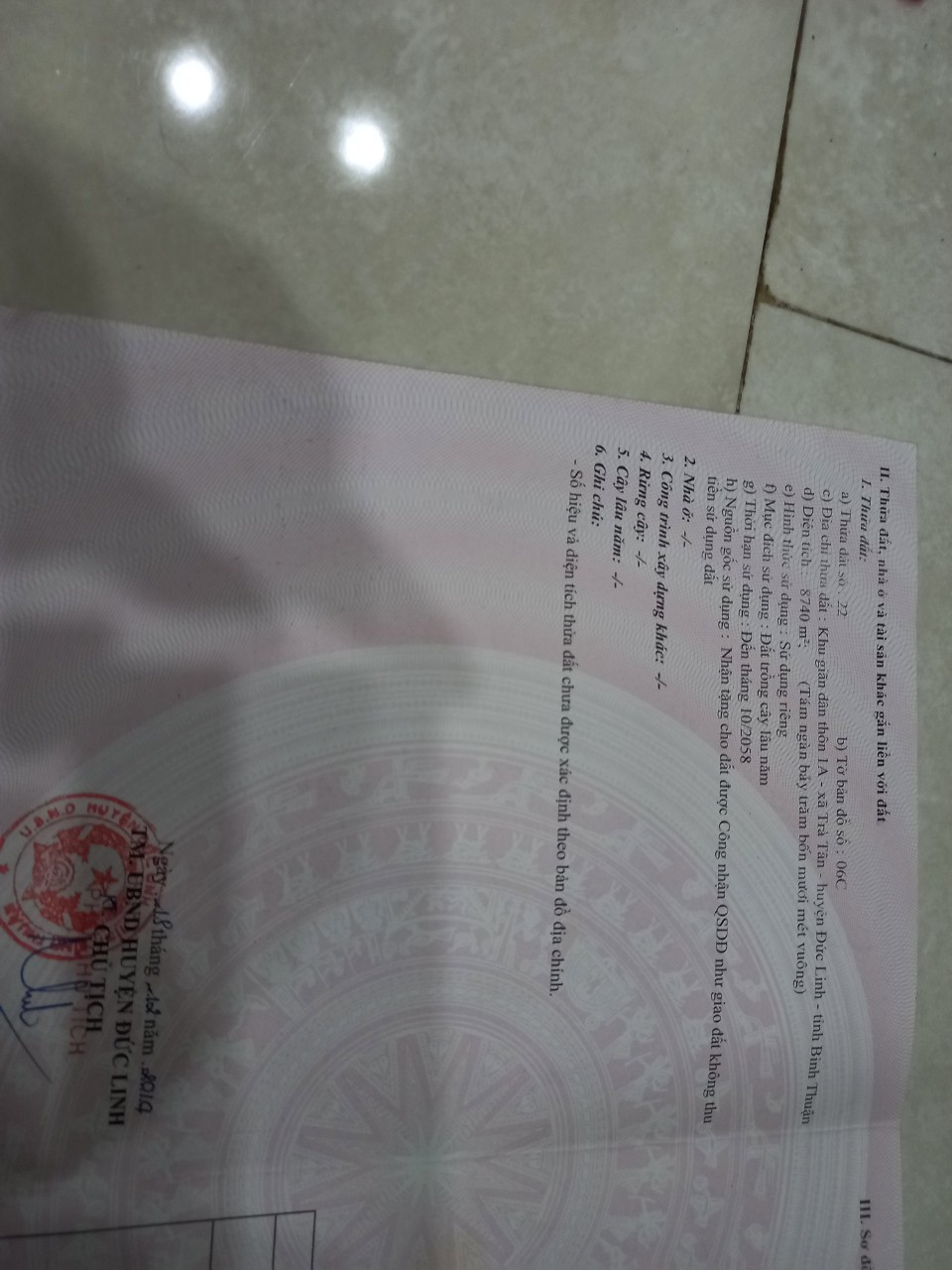 CHÍNH CHỦ CẦN BÁN LÔ ĐẤT THÔN 1A, XÃ TRÀ TÂN. HUYỆN ĐỨC LINH, BÌNH THUẬN 11257679