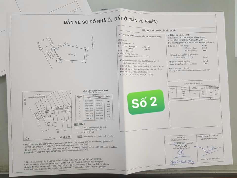 cần bán đất HXH vô nhà 3 tháng 2 P16, Q11. 11270421