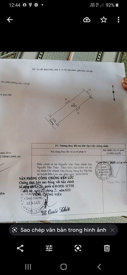 CẦN BÁN ĐẤT TẠI BẾN LỨC, LONG AN 11322194