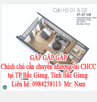GẤP GẤP GẤP!!!! Chính chủ cần chuyển nhượng lại căn hộ chung cư tại Thành Phố Bắc Giang _ Tỉnh Bắc 11349060