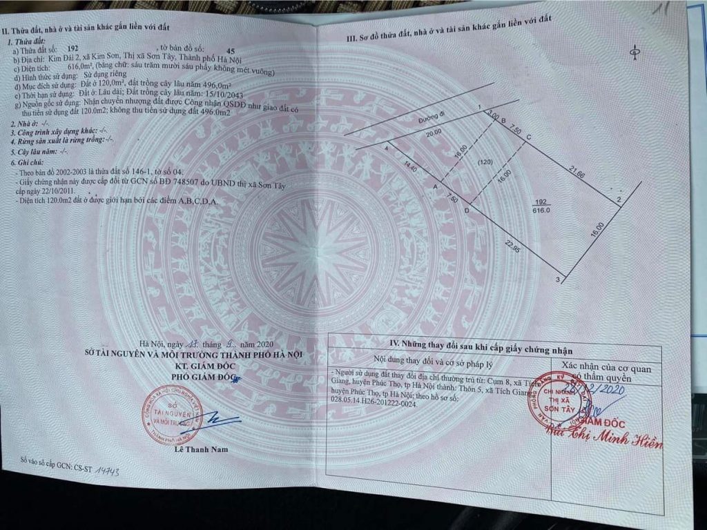 Chính chủ cần bán mảnh đất tại Hà Nội 11350459