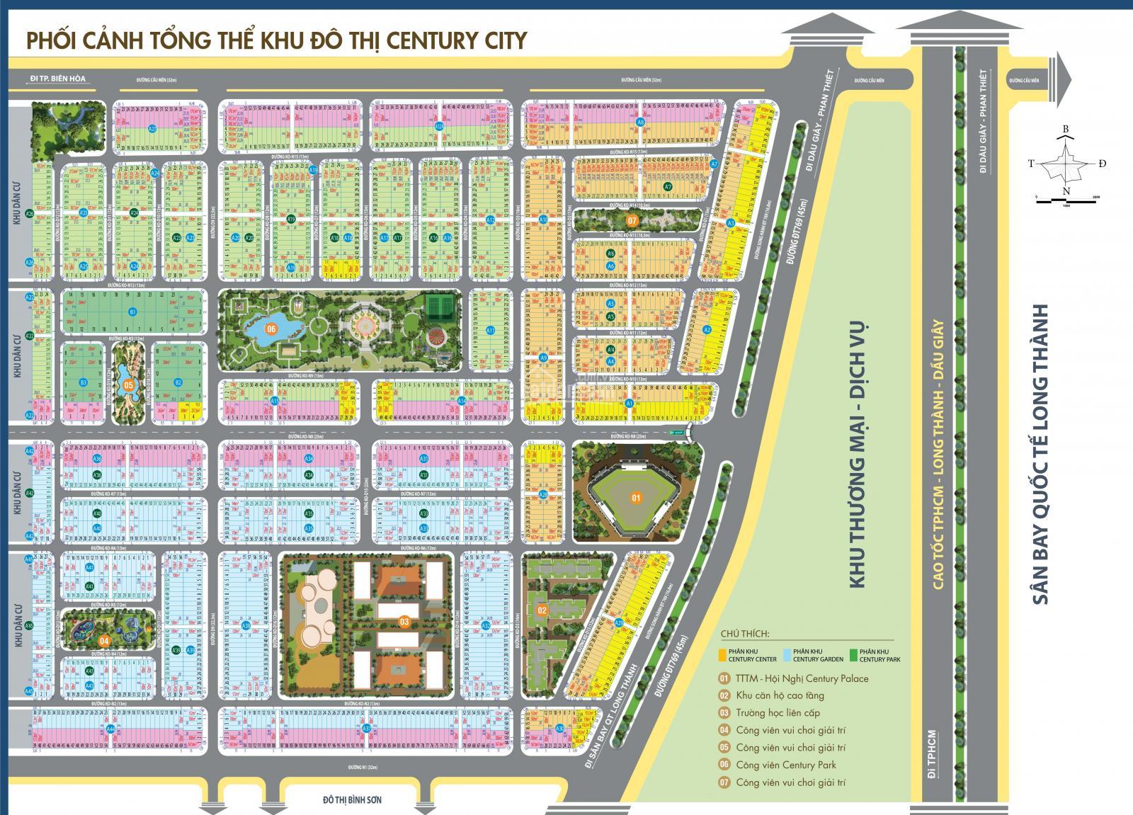 Century City đất nền sổ riêng sân bay long thành, suất ngoại giao chiết khấu cao LH 0818229977 11387449