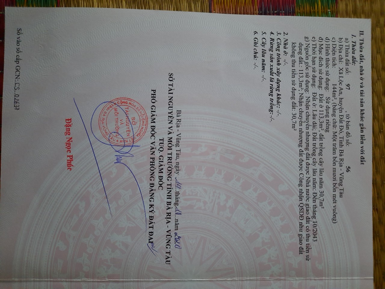 CHÍNH CHỦ CẦN BÁN 4 LÔ ĐẤT Ở VŨNG TÀU, ĐẤT THỔ CƯ 11393694