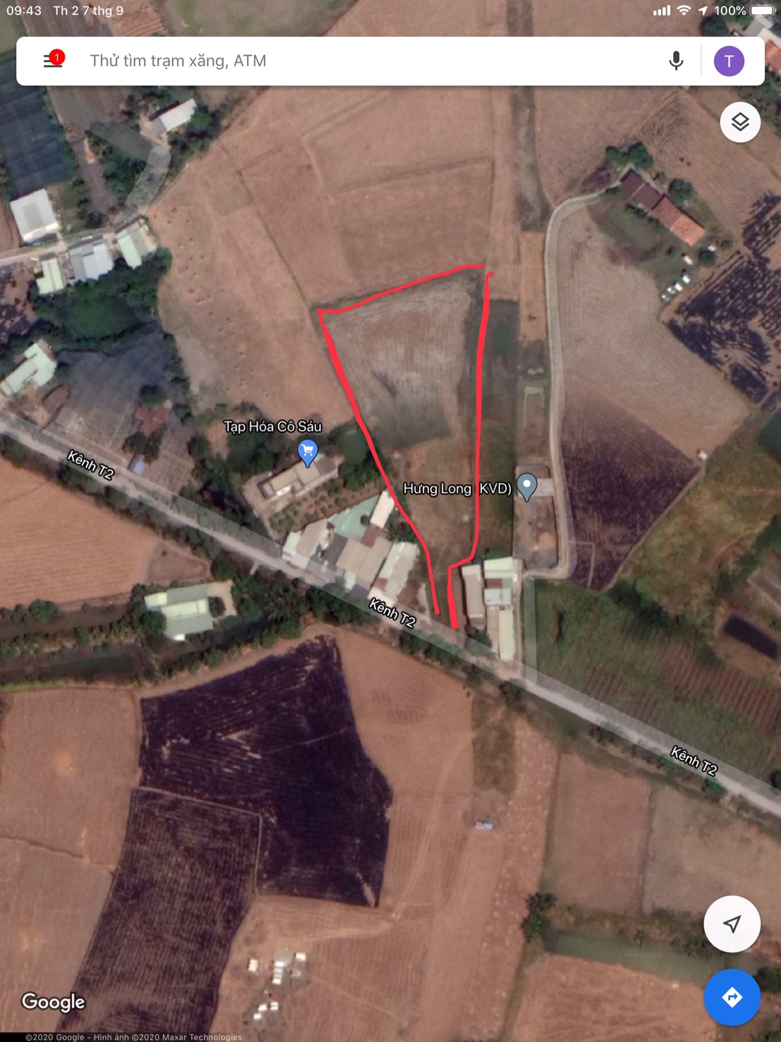 Bán đất nông nghiệp mặt tiền đường Kênh T2 - xã Hưng Long - huyện Bình Chánh -TP HCM 11418688