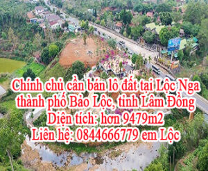Chính chủ cần bán lô đất tại Lộc Nga, thành phố Bảo Lộc, tỉnh Lâm Đồng 11420495