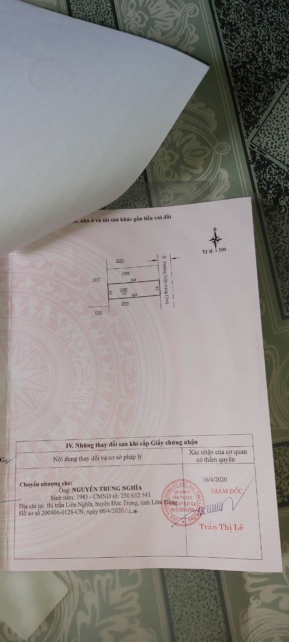 GẤP! BÁN ĐẤT 6M × 20M GẦN HỒ ĐẠ RÒN 100% THỔ CƯ - XÃ ĐẠ RÒN, ĐƠN DƯƠNG, LÂM ĐỒNG. LHCC: 0982938009 11432175