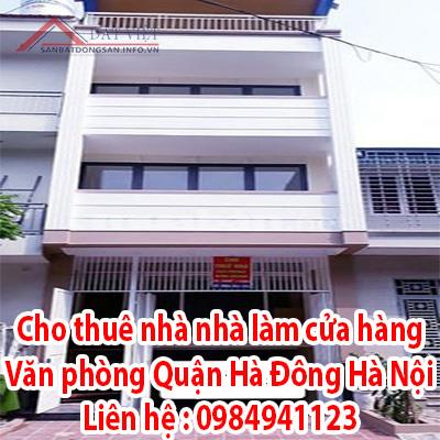 Cho thuê nhà nhà làm cửa hàng, văn phòng Quận Hà Đông - Hà Nội 11462912