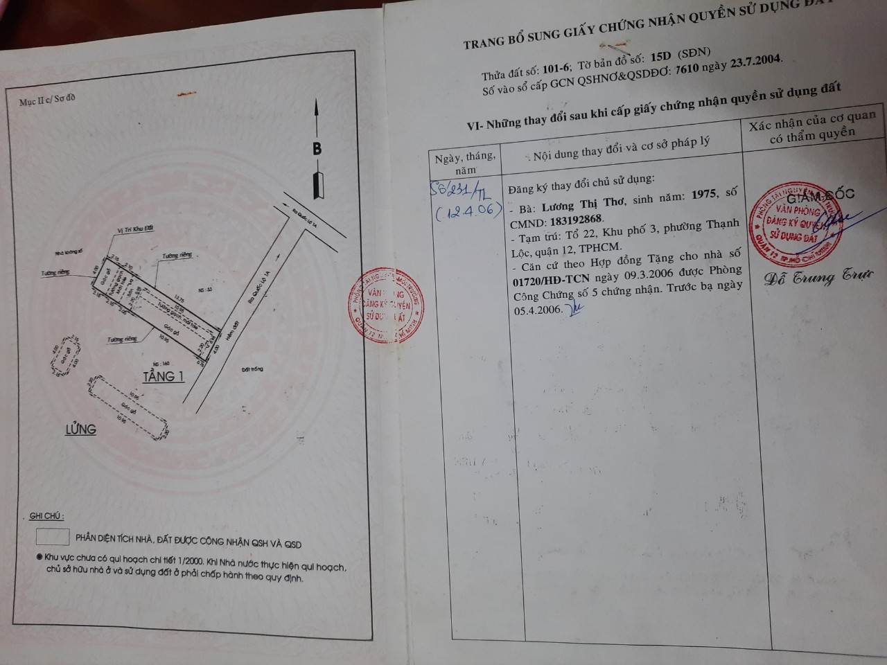 CHÍNH CHỦ CẦN BÁN NHÀ PHƯỜNG THẠNH LỘC ,QUẬN 12 ,TP HCM 11490769