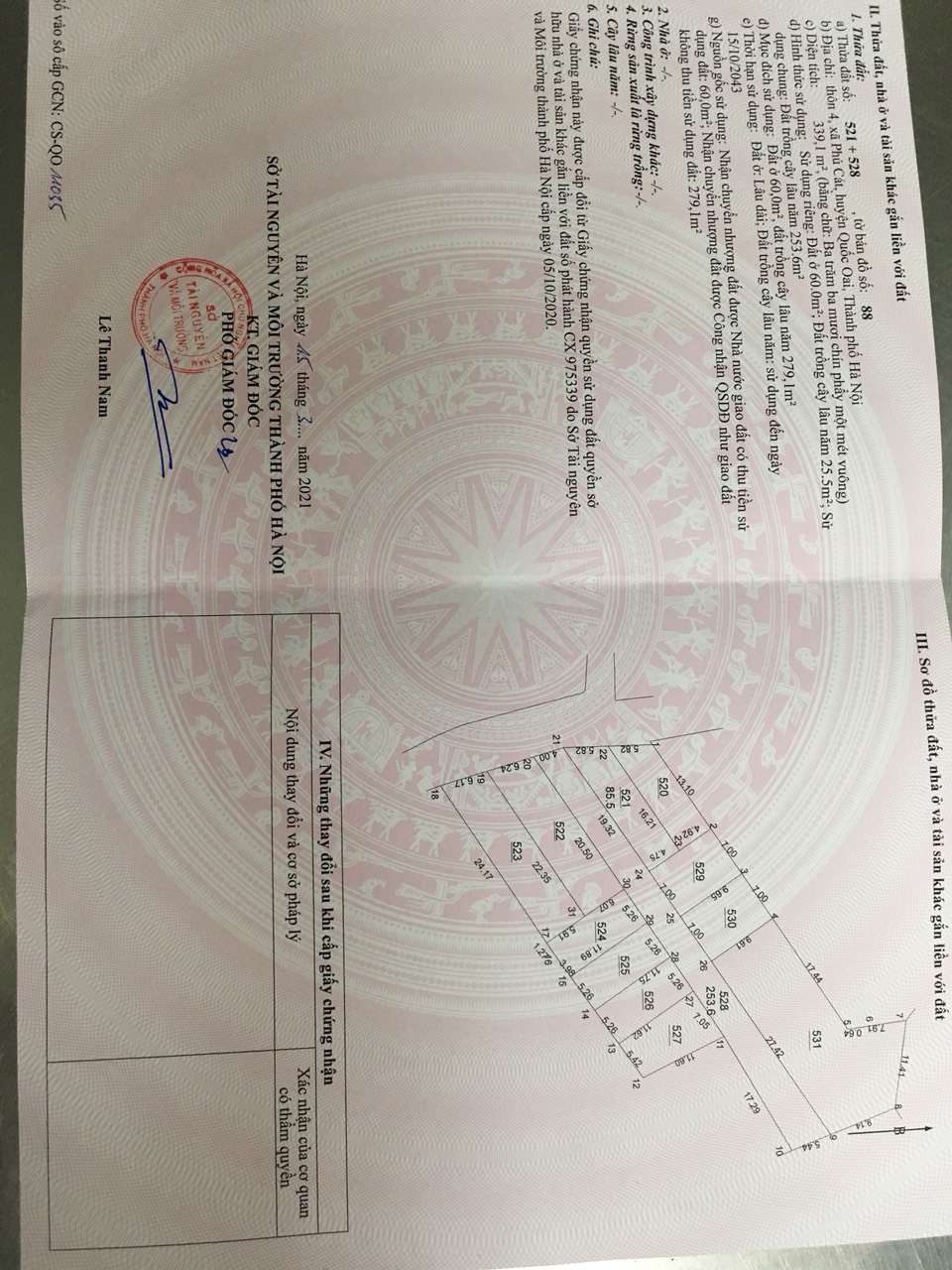 CHÍNH CHỦ CẦN BÁN MẢNH ĐẤT THÔN 4 PHÚ CÁT, QUỐC OAI, HÀ NỘI 11494973