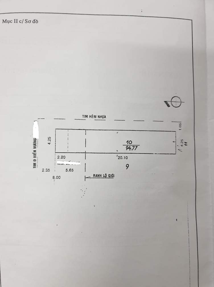 Bán nhà Mặt tiền đường Hiền Vương - Tân Sơn, 95m2 , giá 7.4 tỷ, nhà cấp 4 11510753