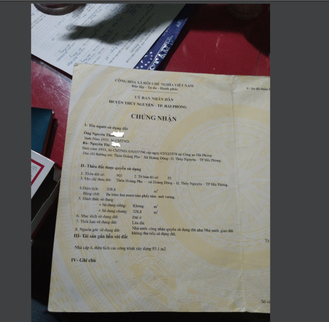 CHÍNH CHỦ CẦN BÁN ĐẤT 103M2 TẠI HOÀNG PHA, HOÀNG ĐỘNG, THỦY NGUYÊN, HẢI PHÒNG 11517596