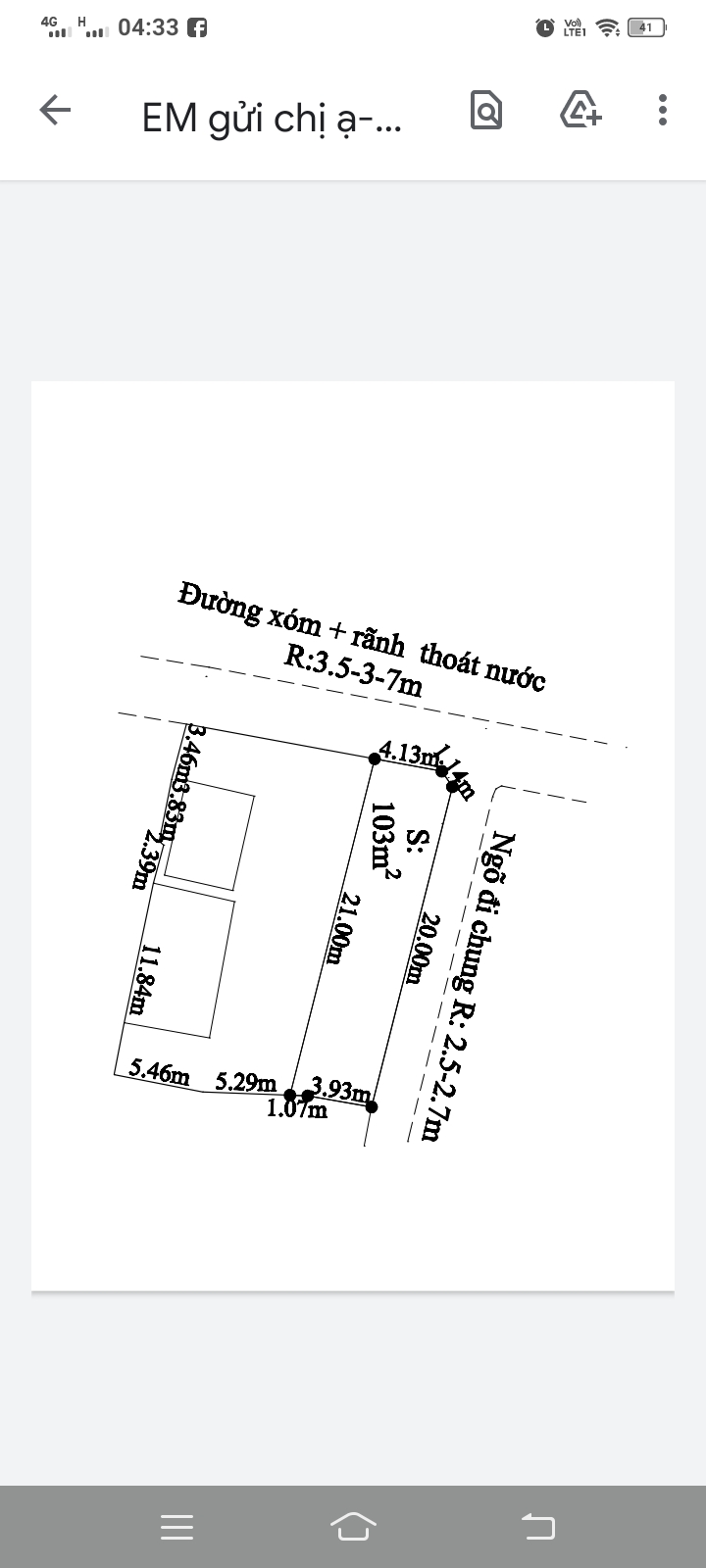 CHÍNH CHỦ CẦN BÁN ĐẤT 103M2 TẠI HOÀNG PHA, HOÀNG ĐỘNG, THỦY NGUYÊN, HẢI PHÒNG 11517596