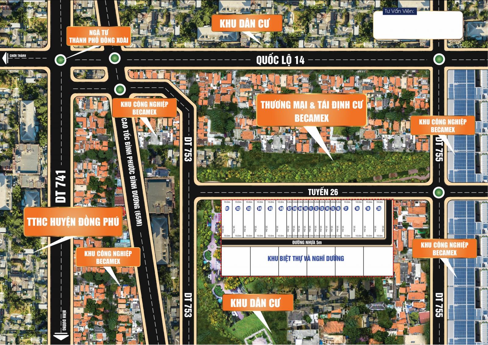 Bán  20 Lô Đất 10*35m2 và 5*35m2 Liền Kề Nằm Ở Xã Tân lợi ,Huyện Đồng Phú,Bình Dương 11524470