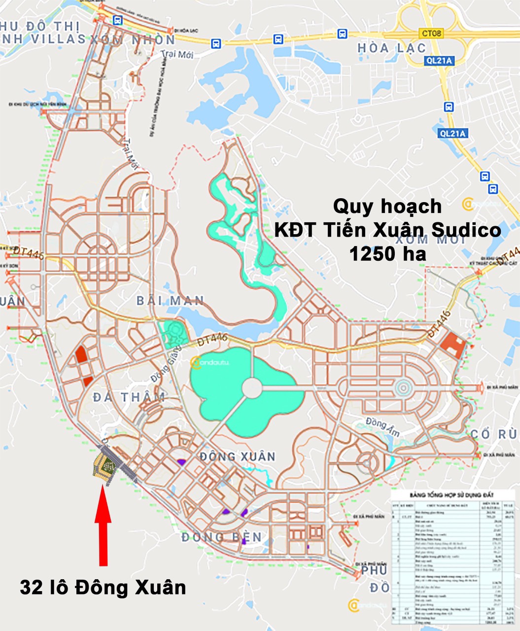 Mở bán siêu phẩm 32 lô đất nền Đông Xuân Quốc oai Hoà Lạc 11533527