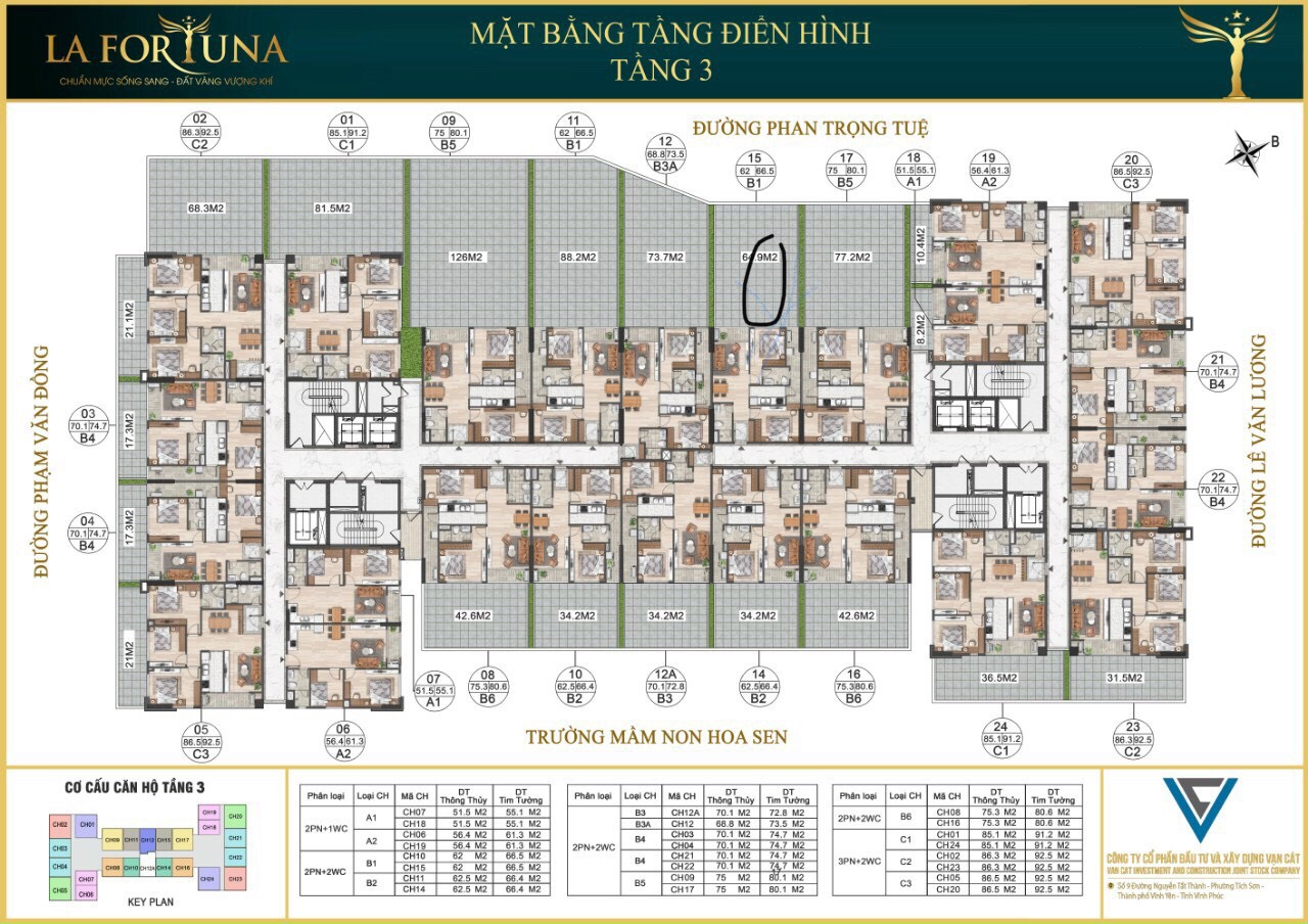 Chung cư La fortuna tầng 3-15 sân vườn siêu vip tại trung tâm thành phố Vĩnh Yên Vĩnh phúc 11533890