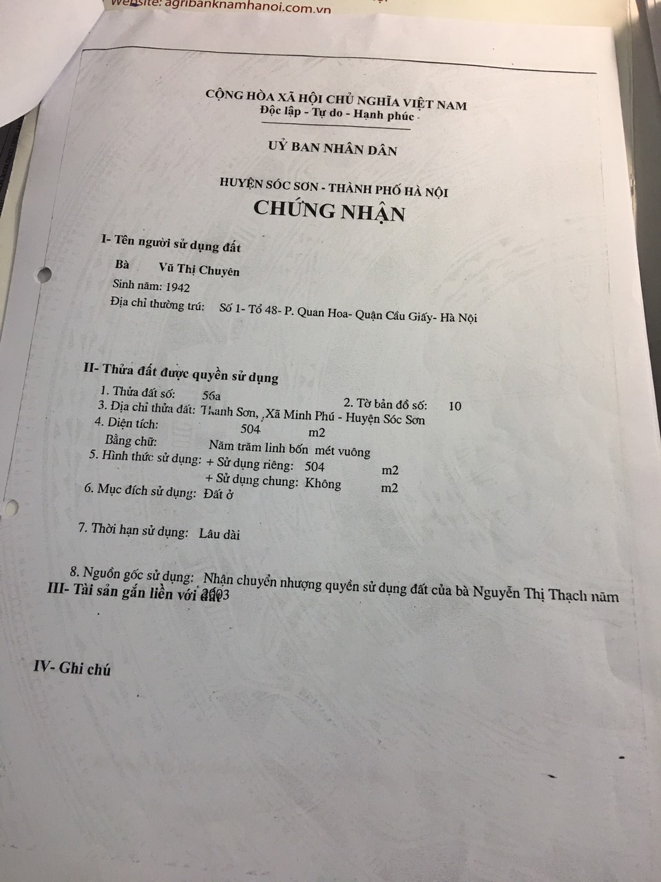 Bán mảnh đất cực đẹp tại Thanh Sơn, Minh Phú, Sóc Sơn, Hà Nội. 11539661