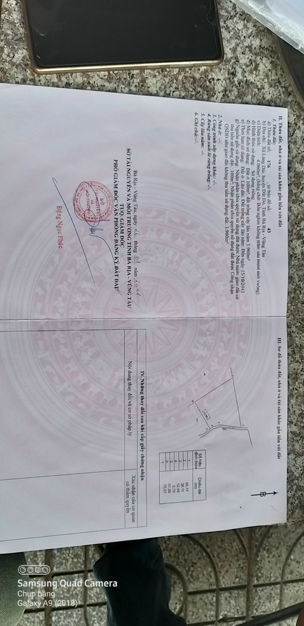 CẦN BÁN LÔ ĐẸP ĐẤT CÁCH MẶT TIỀN ĐƯỜNG NHỰA VÀO SÂN BAY 10M, XÃ LÁNG DÀI, HUYỆN ĐẤT ĐỎ, BÀ RỊA VŨNG 11551464