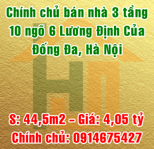  Chính chủ bán nhà số 10 ngõ 6 Lương Định Của, Đống Đa 11600117