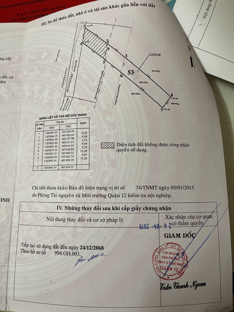 Bán đất đường Hà Huy Giáp, P.Thạnh lộc, Quận 12, 90m2, Hẻm 345 11603307