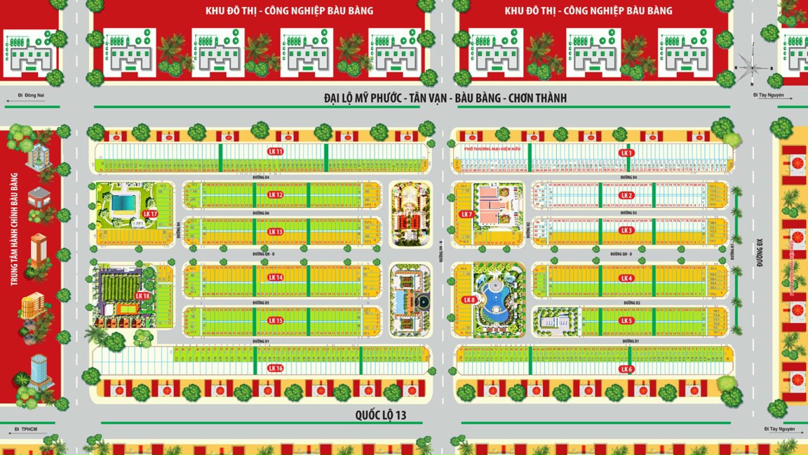 BÁN LÔ ĐẤT CẶP VỊ TRÍ ĐẸP ĐƯỜNG THÔNG DỰ ÁN THĂNG LONG BÀU BÀNG , BÌNH DƯƠNG 11606200