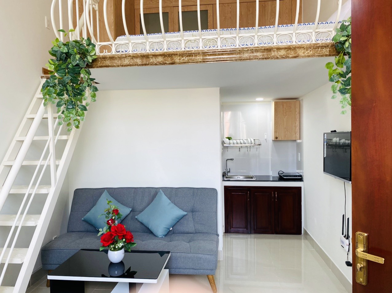 Cho thuê căn hộ gác lửng full nội thất - thiết kế đẹp 30m2 gần Lotte Mart Q7 11639862