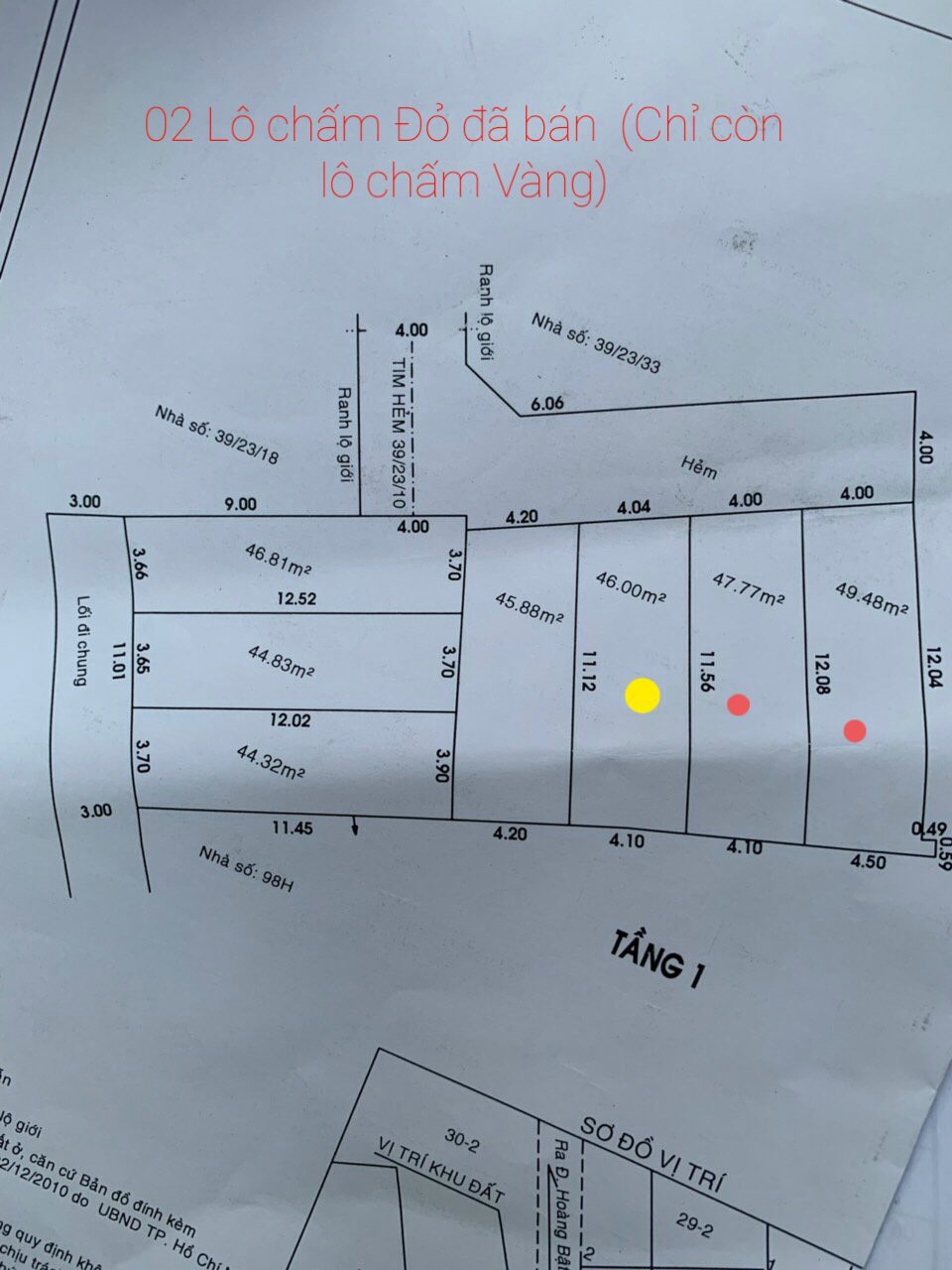 CHÍNH CHỦ CẦN BÁN LÔ ĐẤT ĐƯỜNG HOÀNG BẬT ĐẠT CÒN LÔ DUY NHẤT (CHẤM VÀNG) 11646616
