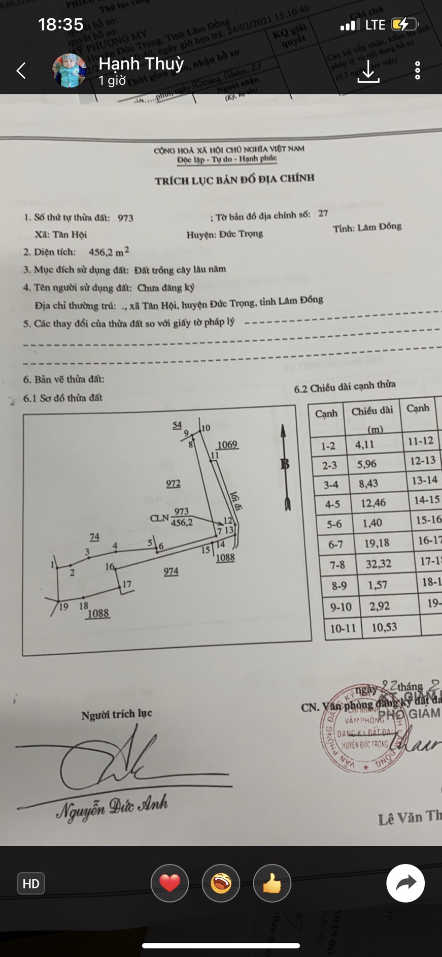 B14. CẦN BÁN LÔ ĐẤT 2000M2 TẠI TÂN HỘI, ĐỨC TRỌNG, TỈNH LÂM ĐỒNG. 11647376