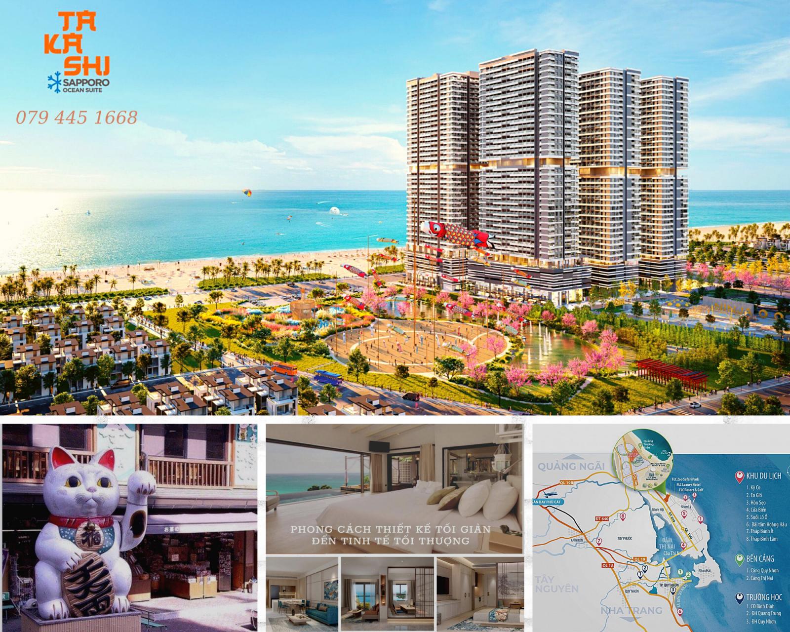 CĂN HỘ MẶT BIỂN TAKASHI OCEAN SUITE (TOP 5 BÃI BIỂN ĐẸP NHẤT VN) TP. QUY NHƠN, TỈNH BÌNH ĐỊNH. 11681978