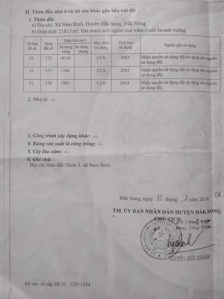 GẤP , GẤP GẤP , DO CHUYỂN CÔNG TÁC GIA ĐÌNH CẦN BÁN GẤP 3,2 HÉC ĐẤT RẪY CÓ SẴN NHÀ TẠI XÃ NAM BÌNH 11691834