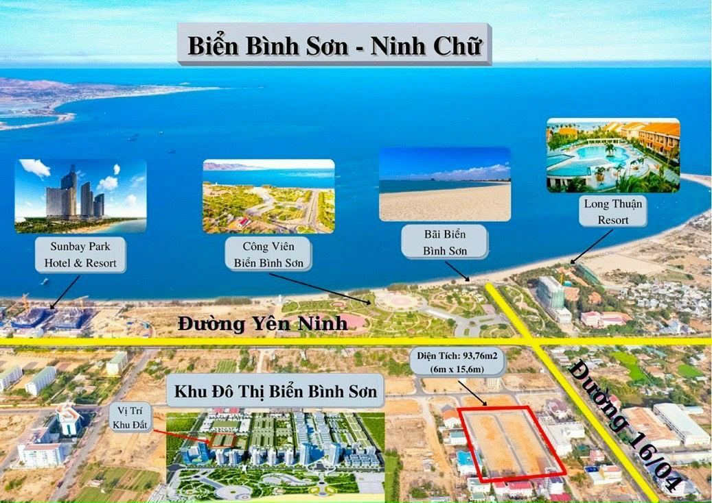 Chính chủ cần sang nhượng cặp lô góc đất nền dự án khu đô thị biển Bình Sơn - Ninh Thuận. Giá ngoại giao, kí hợp đồng trực tiếp với chủ đầu tư 11773509