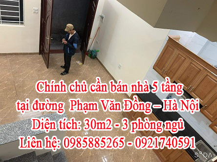 Chính chủ cần bán nhà 5 tầng tại đường Phạm Văn Đồng - Hà Nội. 11776345