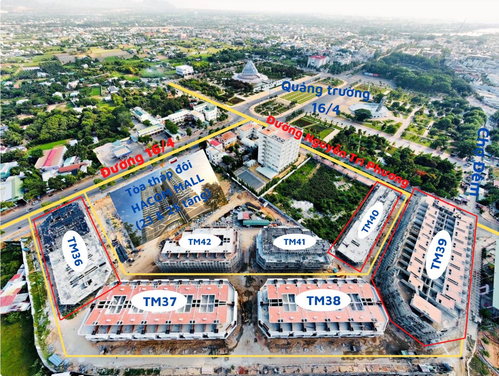Bán nhà liền kề tại trung tâm Phan Rang - Tháp Chàm, Hacom Mall view hồ sinh thái 11777005