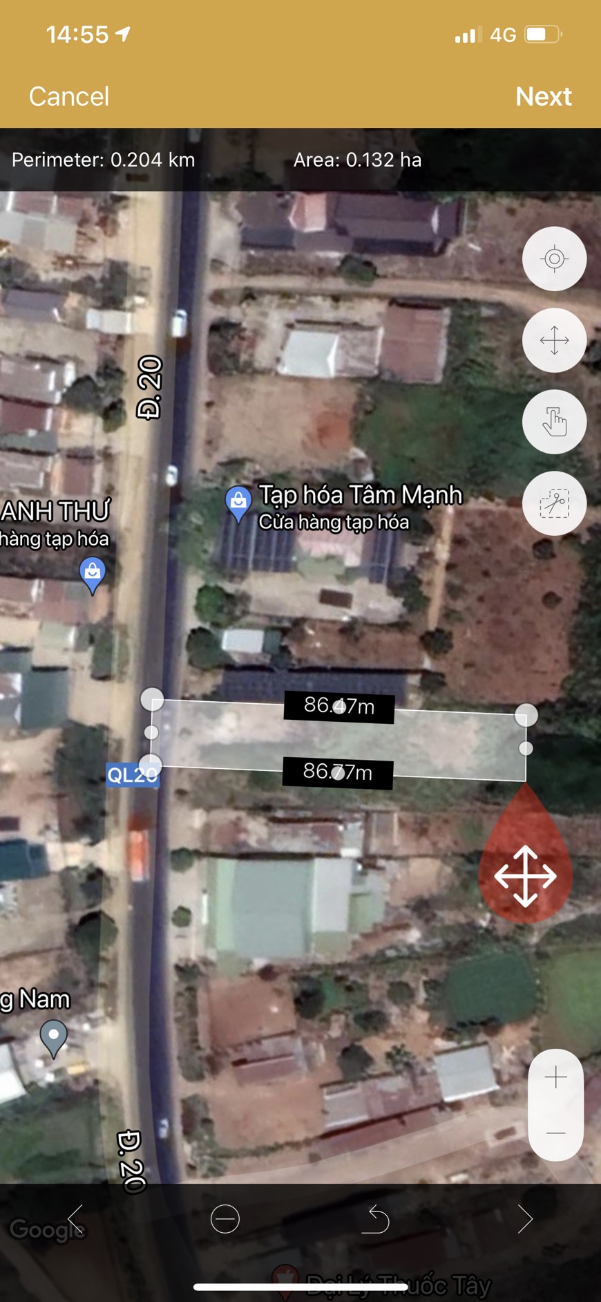 B20. CẦN BÁN LÔ ĐẤT MẶT TIỀN QUỐC LỘ 20, 15M X 59M CÓ 100M2 ĐẤT Ở. Đ/C THÔN PHÚ AN, XÃ PHÚ HỘI, 11787478