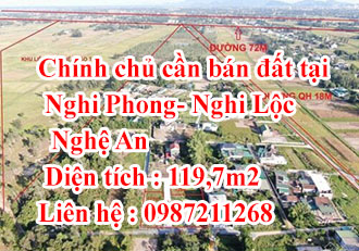 Chính chủ cần bán đất tại Nghi Phong- Nghi Lộc- Nghệ An. 11792053