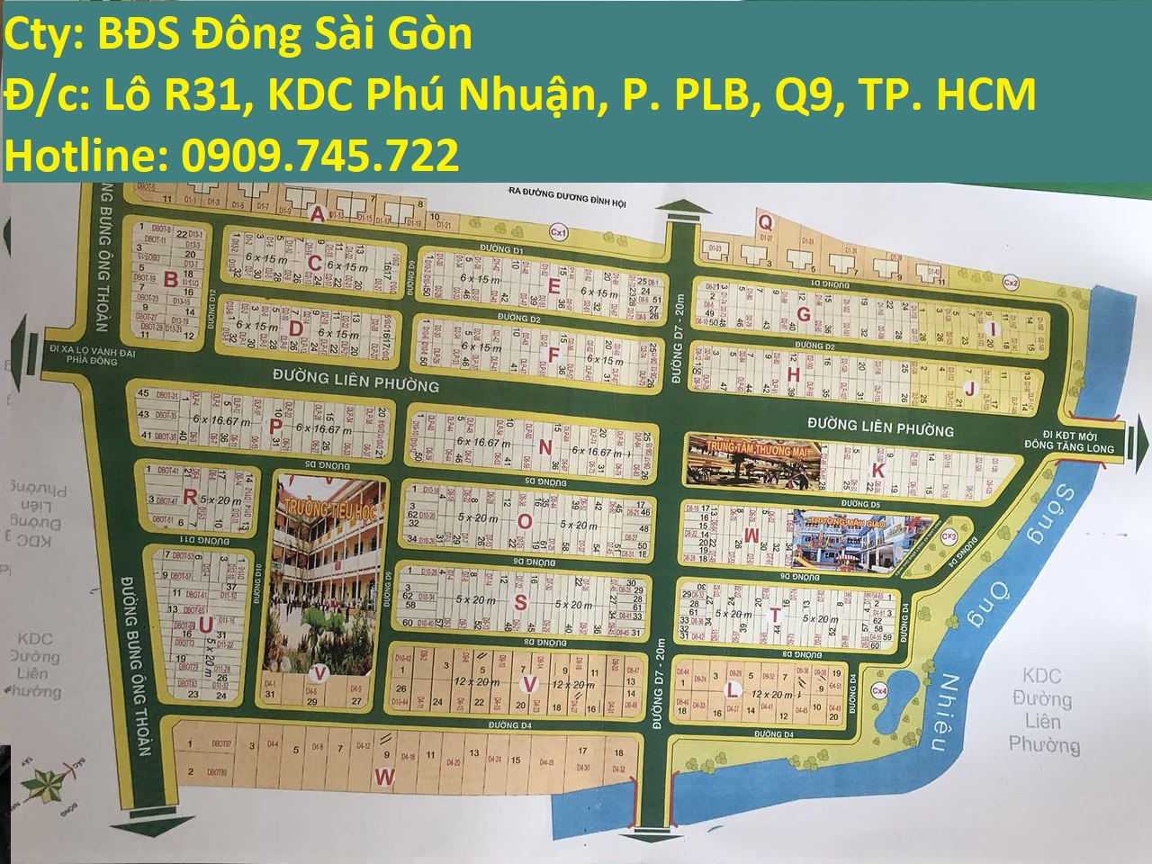 Chuyên đất nền dự án Sở Văn Hóa Thông Tin đường Liên Phường - Bưng Ông Thoàn giá tốt 11830953