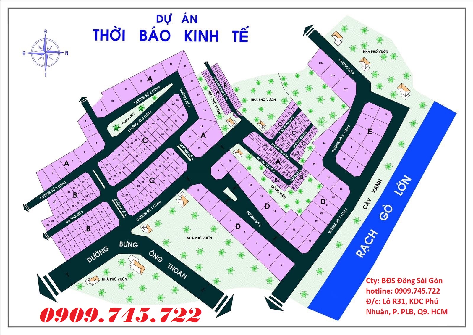 Đất nền thuộc dự án Thời Báo Kinh Tế SG đường Bưng Ông Thoàn, phường Phú Hữu quận 9 11861648