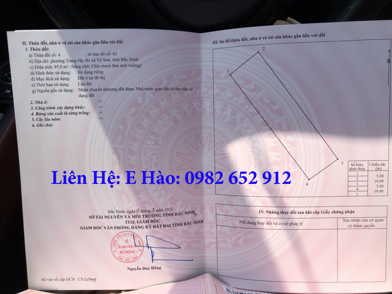 Bán đất nền đã có sổ đỏ LK9 mặt B2 dự án Trang Hạ Từ Sơn giá 2,x Tỷ
 11887495