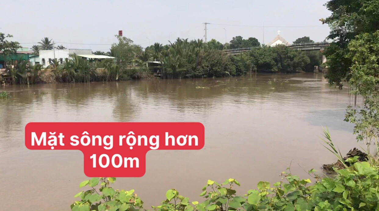 Chính chủ bán đất thổ cư view sông Vàm Cỏ giá rẻ 5.6tr/m2 sổ hồng riêng 12158313