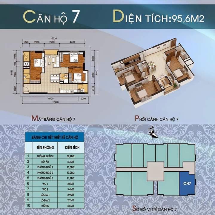 Bán căn hộ 96m2, 3 ngủ tại Toà nhà Sitech Tower 304 Hồ Tùng Mậu, Nam Từ Liêm, Hà Nội. 12311969